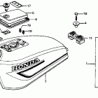 CB125S Fuel tank @ fuel valve 79