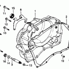 CB400TI Крышка картера правая