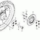 XR185 Заднее колесо