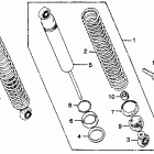 CR125R Rear shock absorber 79