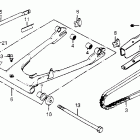 CB650 Swingarm @ chain case