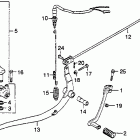 CB400TI Brake pedal @ change pedal  @ kick starter arm