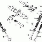 CB400TI Распредвал и клапана
