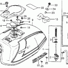 CX500 Топливный бак 1