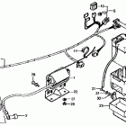 CT70 Wire harness @ ignition coil @ battery