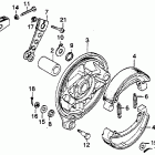 CB400TI Задний тормоз