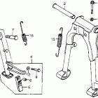 CX500 Подножка