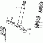 CT70 Steering stem @ horn