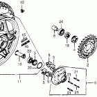 CB650 Заднее колесо