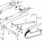 CB750K Swingarm @ chain case