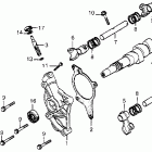 CX500 Camshaft @ lower rocker arm