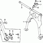 CB400TI Подножка
