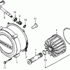 CX500 Clutch cover @ oil filter