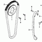 CB400TI Цепь ГРМ и натяжитель