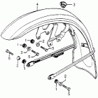 CB750A Переднее крыло