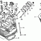 XL100 Cylinder head @ cylinder