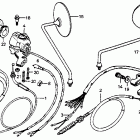 CB125S Handle lever @ switch 76,78