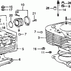 XL350 Cylinder head @ cylinder