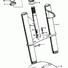 Z50A Front fork @ front fender