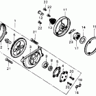 XL100 Oil pump @ oil filter rotor
