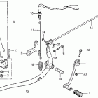 CB400A Brake pedal @ change pedal  @ kick starter arm