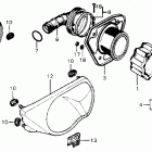 XR75 Air cleaner @ side cover