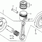 XL175 Коленвал и поршни