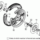 CB750F Front wheel @ disc