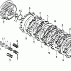 CB750F Сцепление