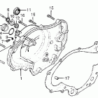 CR125M Крышка картера правая