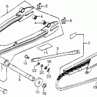 CB750A Swingarm @ chain case