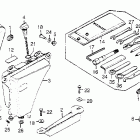 CB750K Side cover @ oil tank @ tools