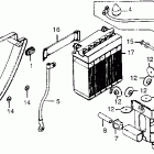 CB550K Right side cover @ battery