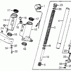 CB750A Передняя вилка