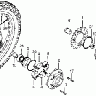 CB550K Заднее колесо