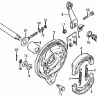 XL125 Задний тормоз