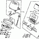 XL125 Speedometer @ indicator lamp 76-78