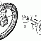 MT125R Переднее колесо