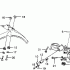 XL350 Steering stem @ front fender