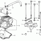 CB400A Cylinder head cover  @ camshaft holder