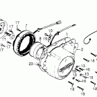 CB750F Alternator @ alternator cover