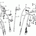 CB550K Handle lever @ switch  @ cables