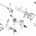 CB750A Gearshift spindle @ valve body