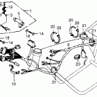 CB550K Wire harness @ horn  @ ignition coil