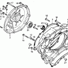 CB400A Right crankcase cover  @ torque converter case