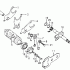 XL175 Барабан и вилки переключения