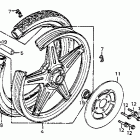 CB400A Переднее колесо