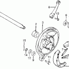 CR125M Задний тормоз