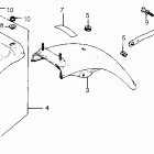 CB550K Заднее крыло