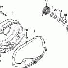 XL350 Right crankcase cover  @ kick starter